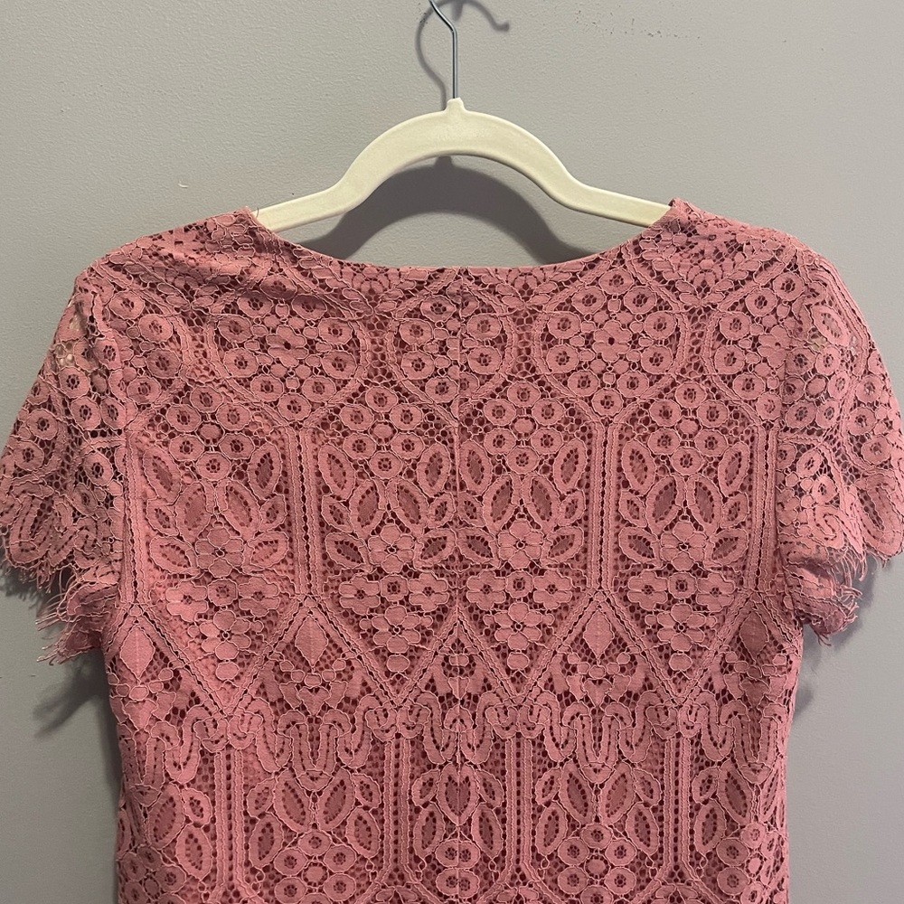 Francesca’s Lace Pink Dress - Picture 5 of 10